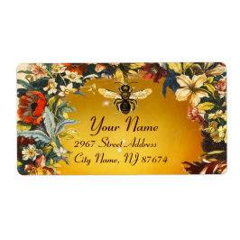 春の花ハニービー，養蜂家 ラベル