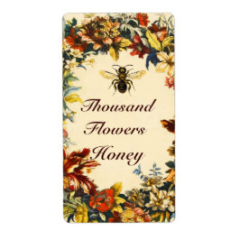 春の花ハニービー，養蜂家 ラベル
