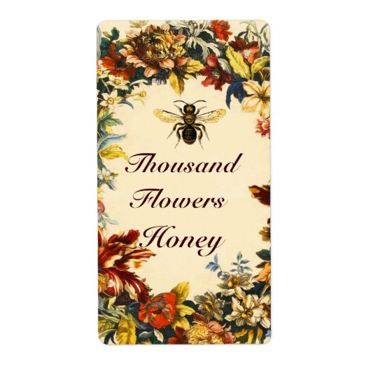 春の花ハニービー，養蜂家 ラベル (正面)