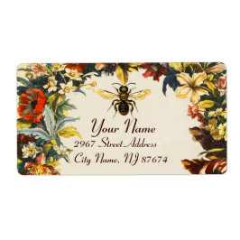 春の花ハニービー，養蜂家 ラベル