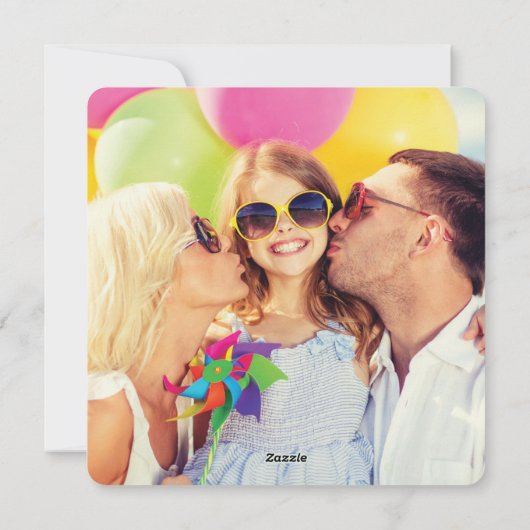 春の花ハートスイートバレンタインデーの写真 シーズンカード (裏面)