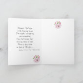 春の花バラ背景母の日 カード (内部)