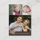 春の花バレンタイン愛ハートプロファイルカード 名刺 (裏面)