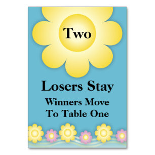 春の花バンコテーブルカード#2 テーブルナンバー