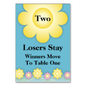 春の花バンコテーブルカード#2 テーブルナンバー (裏面)