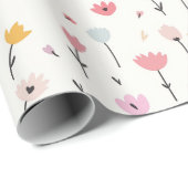春の花パステルイースター ラッピングペーパー (ロールコーナー)
