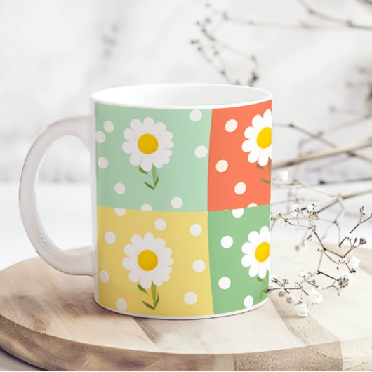 春の花パステル可愛い楽しい  コーヒーマグカップ