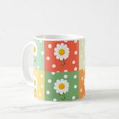 春の花パステル可愛い楽しい  コーヒーマグカップ (正面左)