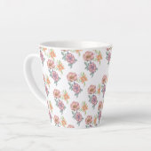 春の花パターン カフェラテマグ (左アングル)