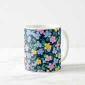 春の花パターン コーヒーマグカップ (正面右)