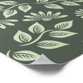 春の花パターン ポスター (角)