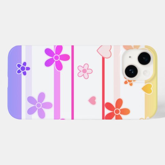 春の花パターン Case-Mate iPhoneケース (裏面 (横))