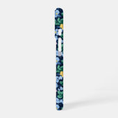 春の花パターン iPhone 16ケース (左側面)