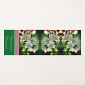 春の花パーソナライズされた ヨガマット (正面(横))