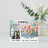 春の花フォト実在エテート ポストカード (スタンド正面)