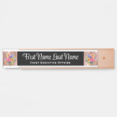 春の花フローラオフィスのドアの署名名プレート サインプレート (正面)