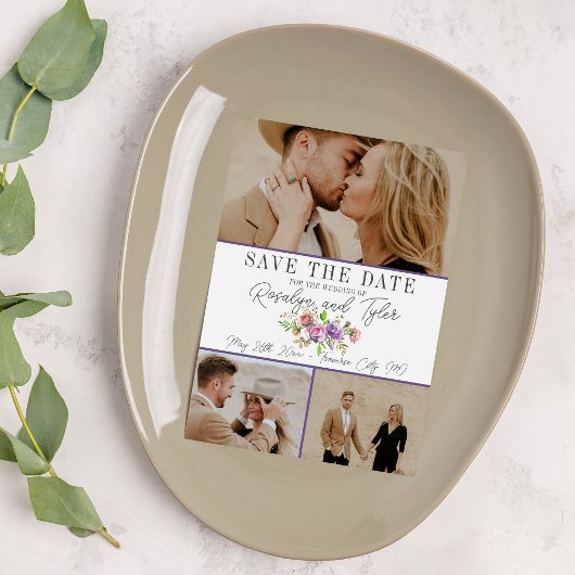 春の花フローラパープルピーチ日付を保存 セーブザデート