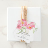 春の花フローラベビーシャワーメッセージカード フェイバータグ (インサイチュ)