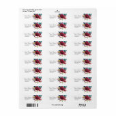 春の花フローラ差出人住所シール ラベル (フルシート)