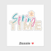 春の花フローラ文字シール シール (シート)