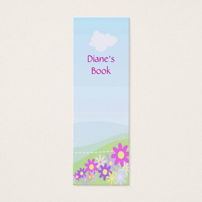 春の花ブックマーク (正面)