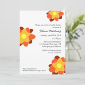 春の花ブライダルシャワー招待状 招待状 (スタンド正面)