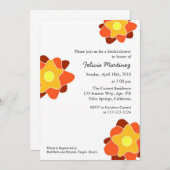 春の花ブライダルシャワー招待状 招待状 (正面/裏面)