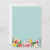 春の花ブライダルシャワー 招待状 (裏面)