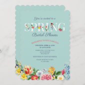 春の花ブライダルシャワー 招待状 (正面/裏面)