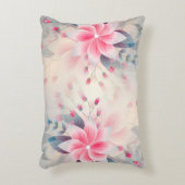 春の花ブロッサムピンク水彩 アクセントクッション (正面(垂直))
