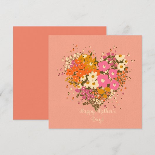 春の花ブーケお母様 (正面/裏面)