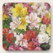 春の花ブーケフローラデザインコースター コースター (正面)