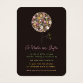 春の花ポップ・アートのツリー誕生日 (正面)