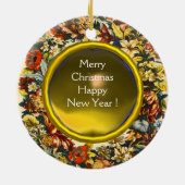 春の花ミツバチ セラミックオーナメント (裏面)