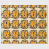 春の花ミツバチ ラッピングペーパー (フラット)