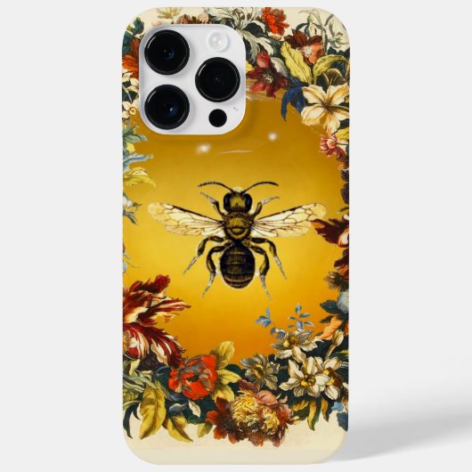 春の花ミツバチ Case-Mate iPhoneケース (裏面)