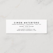 春の花ミニ名刺 スキニー名刺 (裏面)