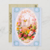 春の花ヴィンテージはがき ポストカード (正面/裏面)