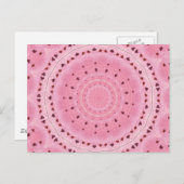 春の花万華鏡のように千変万化するパターングリーティングカード ポストカード (正面/裏面)