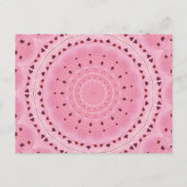 春の花万華鏡のように千変万化するパターングリーティングカード ポストカード