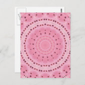 春の花万華鏡のように千変万化するパターン ポストカード (正面/裏面)