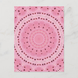 春の花万華鏡のように千変万化するパターン ポストカード