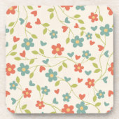 春の花付きコースター コースター (正面)