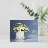 春の花入りバスケット ポストカード (スタンド正面)