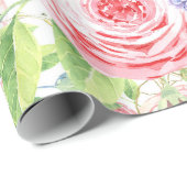 春の花包装紙 – 明るいフローラギフト ラッピングペーパー (ロールコーナー)