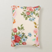 春の花及び枝綿花 アクセントクッション (裏面(縦))