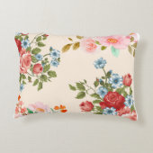 春の花及び枝綿花 アクセントクッション (裏面)