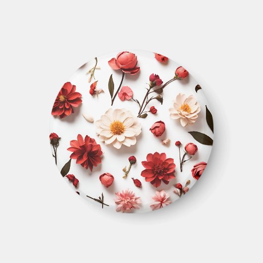 春の花収集 マグネット (正面)