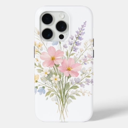 春の花咲くスマホケース 花柄デザイン Case-Mate iPhoneケース (裏面)