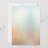 春の花咲く結婚式のリハーサルディナー 招待状 (裏面)